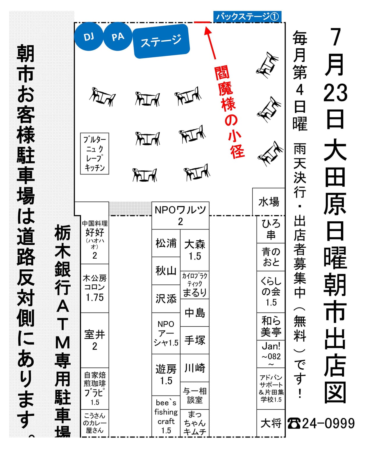 大田原日曜朝市2023年7月02