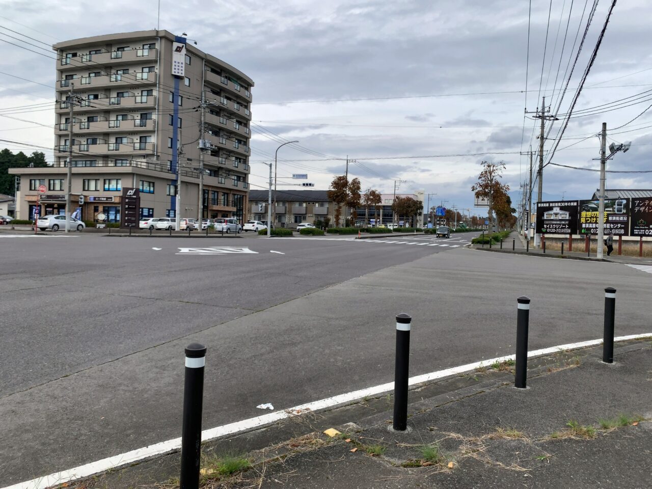 那須塩原駅前大通りの交差点