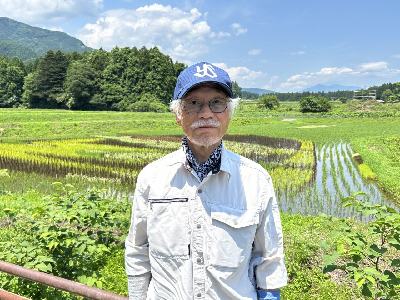 田んぼアート制作者の中野さん