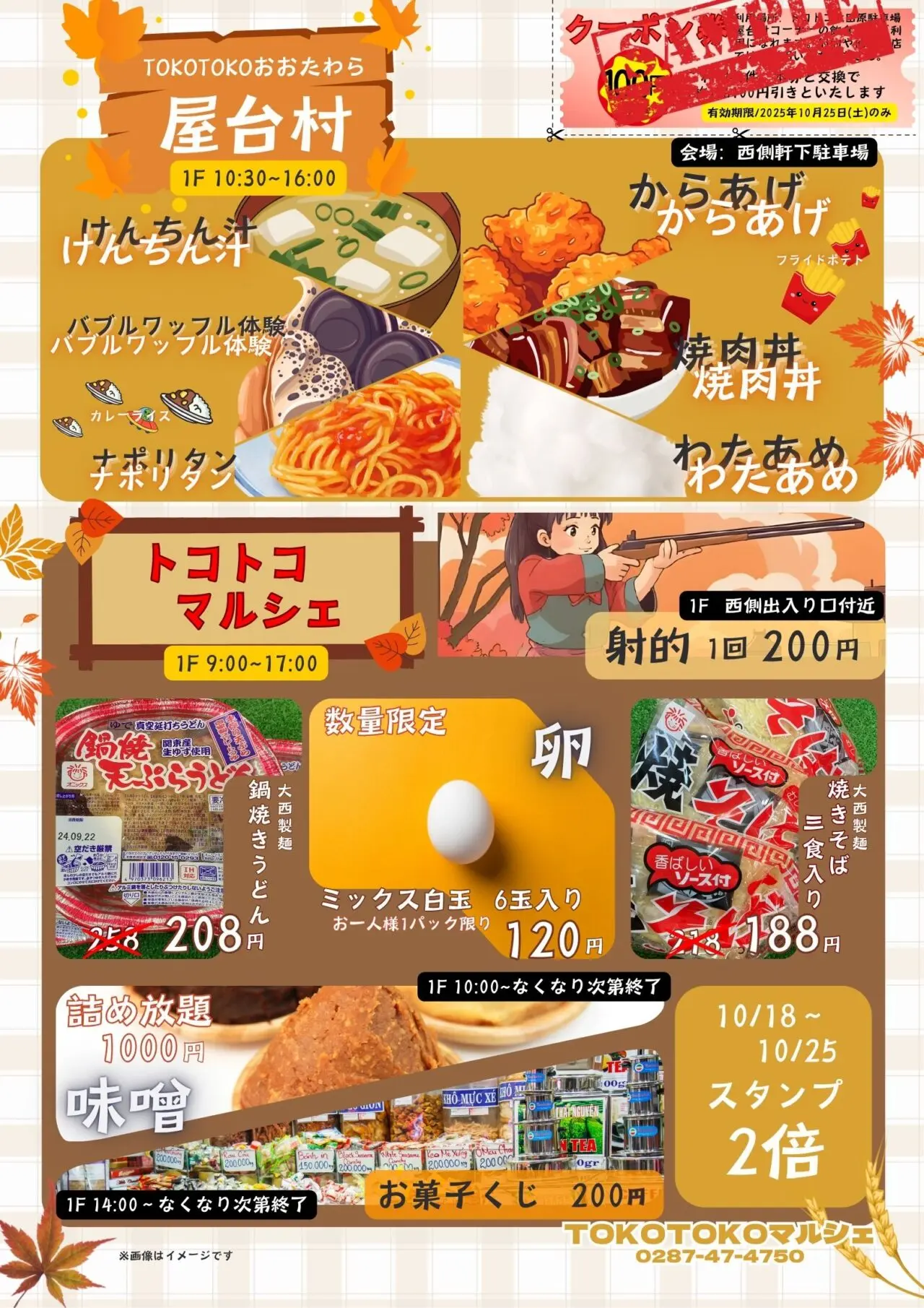 チラシ画像 裏面 金券加工