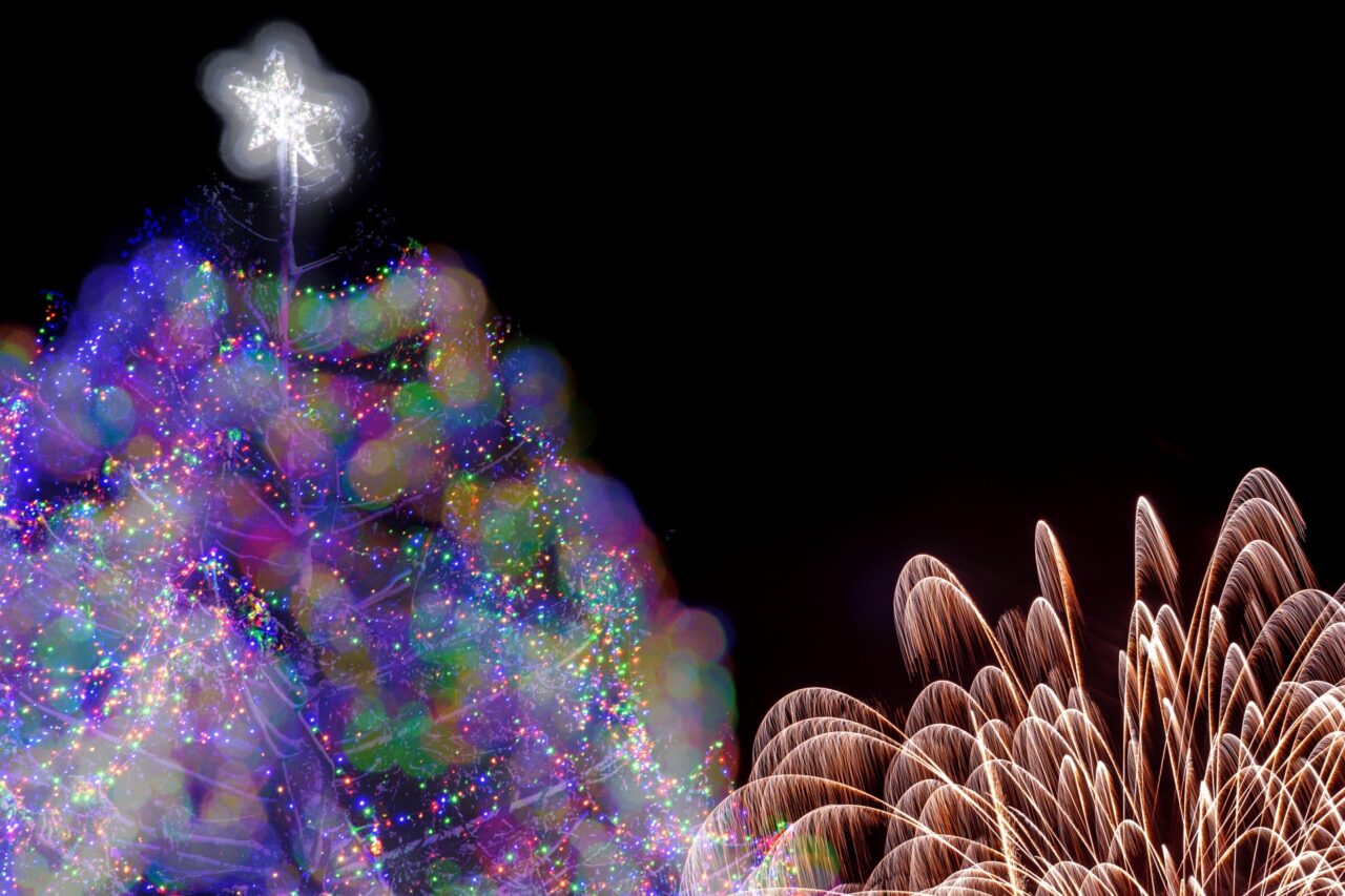 クリスマス花火のイメージ